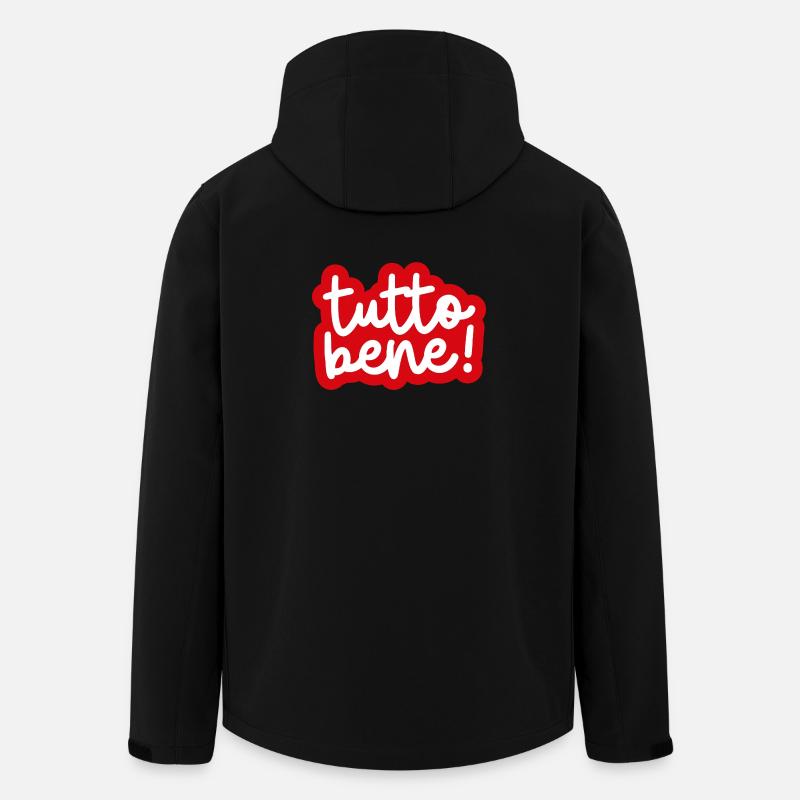"tutto bene!" - Recycelte Männer Softshell-Jacke von Stanley/Stella - Schwarz