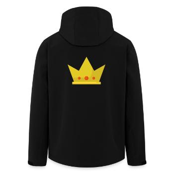Couronne - Veste softshell homme en polyester recyclé Stanley/Stella - noir - Dos - AI Model Male 185 light (185cm)