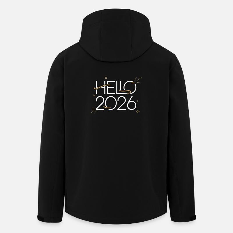 Neon Hello 2026 - Veste softshell homme en polyester recyclé Stanley/Stella - noir