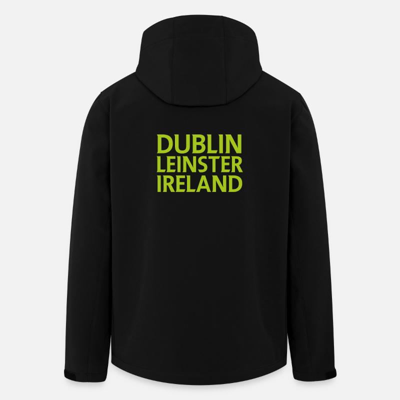 Dublin – Irland Textdesign - Recycelte Männer Softshell-Jacke von Stanley/Stella - Schwarz