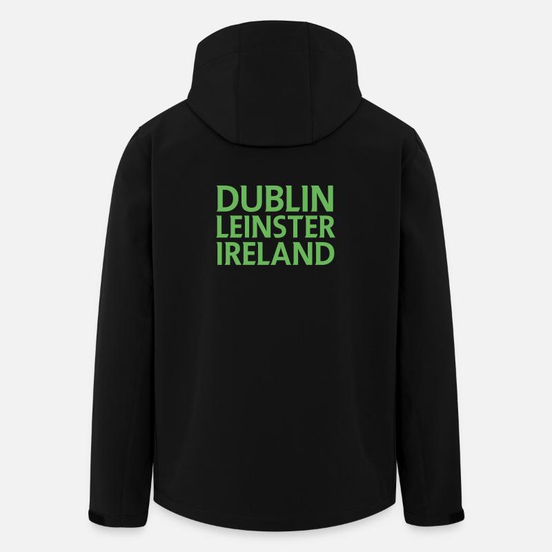 Dublin – Irland Textdesign - Recycelte Männer Softshell-Jacke von Stanley/Stella - Schwarz