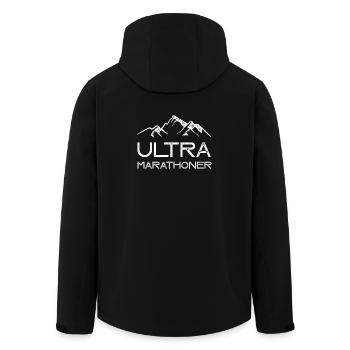 Ultra Marathoner - Men’s Recycled Softshell Jacket by Stanley/Stella - black - Back - AI Model Male 185 light (185cm)