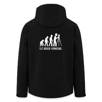 Bonne évolution de Meilleur Géomètre - Veste softshell homme en polyester recyclé Stanley/Stella - noir - Dos - AI Model Male 185 light (185cm)