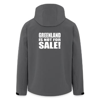 Greenland Is Not For Sale - Recycelte Männer Softshell-Jacke von Stanley/Stella - Schwarz - Hinten - AI Model Male 185 light (185cm)