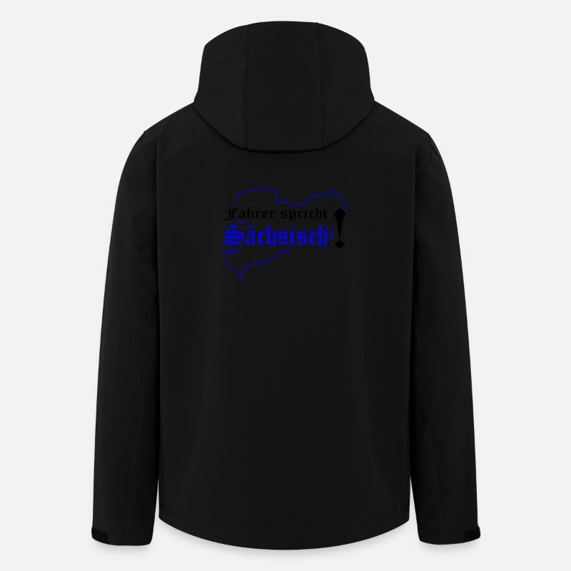 Sachse Sächsischer Dialekt Sachsen - Recycelte Männer Softshell-Jacke von Stanley/Stella - Schwarz
