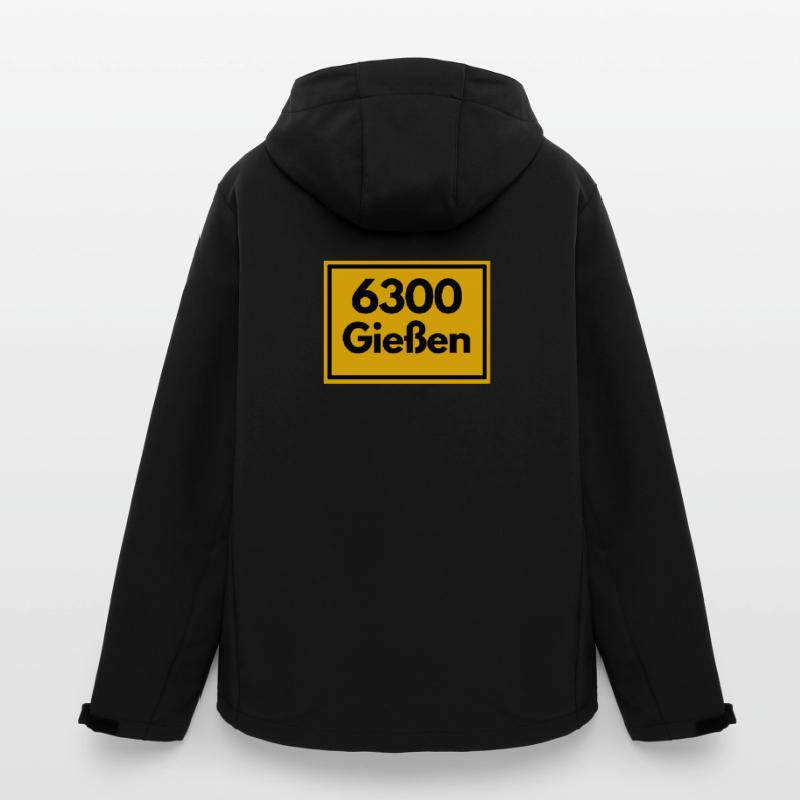 OLD POSTCODE ZIP CODE RETRO 6300 GIESSEN Men’s Recycled Softshell Jacket by Stanley/Stella