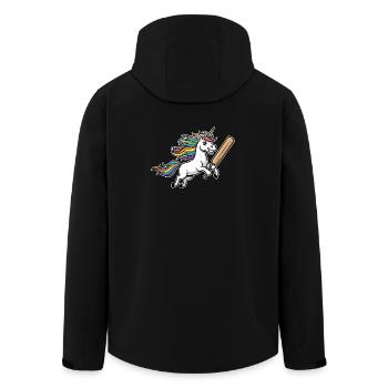 Grillon licorne avec une crinière arc-en-ciel colorée - Veste softshell homme en polyester recyclé Stanley/Stella - noir - Dos - AI Model Male 185 light (185cm)