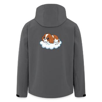 Traumhafter Reiterwelpe auf einer Wolke - Recycelte Männer Softshell-Jacke von Stanley/Stella - Schwarz - Hinten - AI Model Male 185 light (185cm)