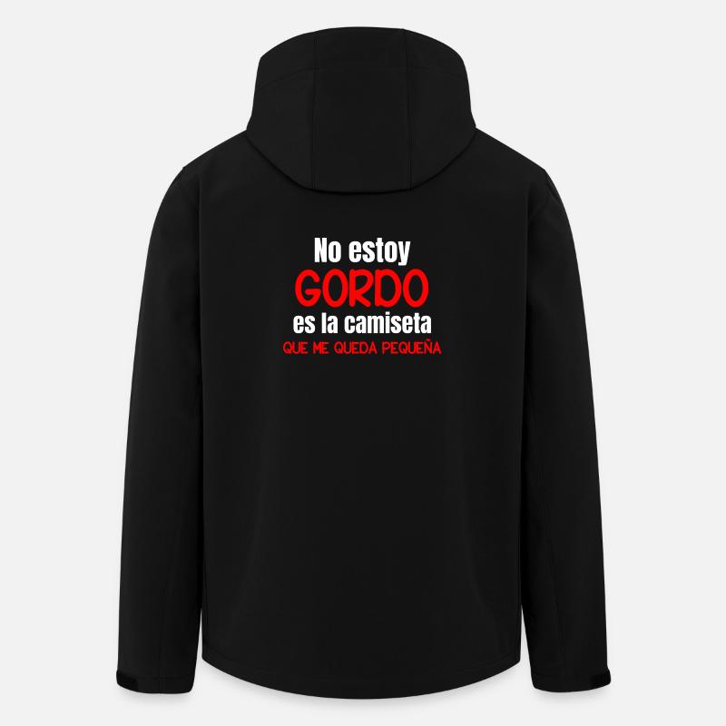 Ich bin nicht dick in Stimmung - Recycelte Männer Softshell-Jacke von Stanley/Stella - Schwarz