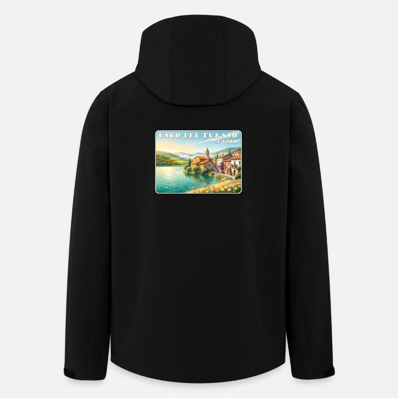 Lago del Turano - Recycelte Männer Softshell-Jacke von Stanley/Stella - Schwarz