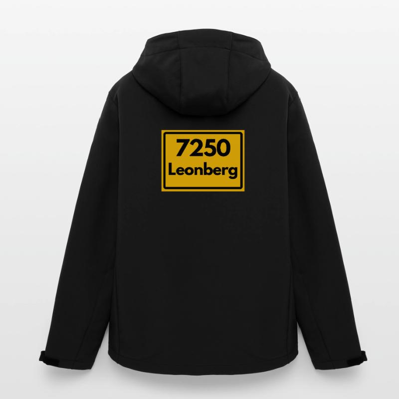 OLD POSTCODE ZIP CODE RETRO 7250 LEONBERG HEIMAT Men’s Recycled Softshell Jacket by Stanley/Stella