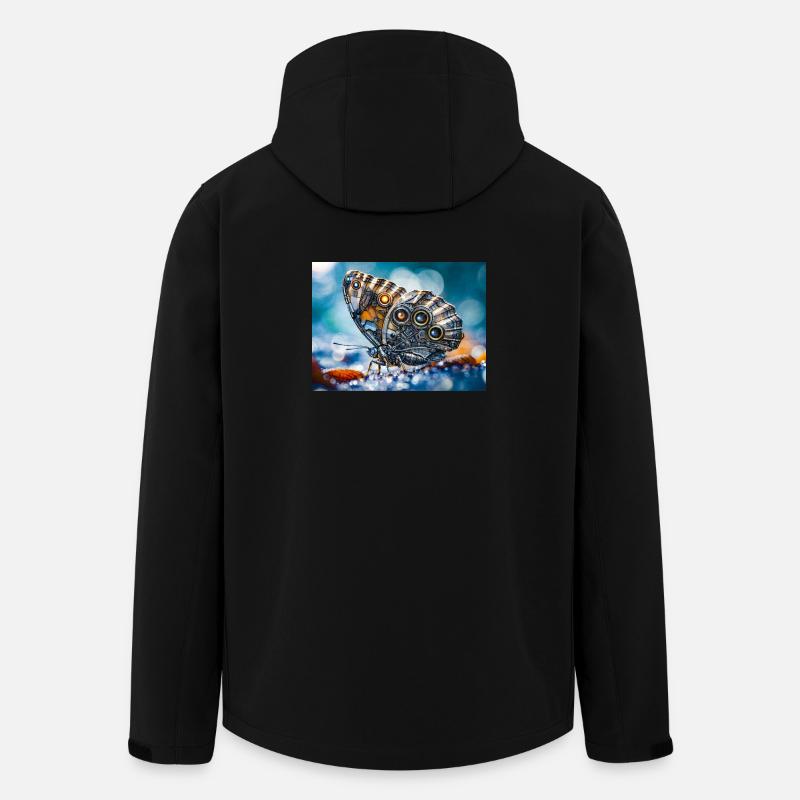 Robotics Butterfly - Men’s Recycled Softshell Jacket by Stanley/Stella - black