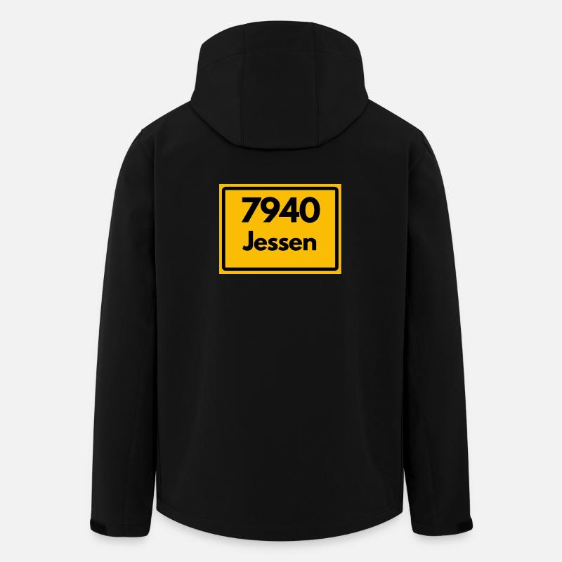 ANCIEN CODE POSTAL, SAXE-ANHALT 7940 JESSEN - Veste softshell homme en polyester recyclé Stanley/Stella - noir