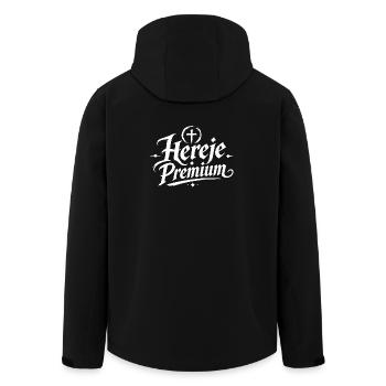 Heretic Premium - Tu es un conteur - Veste softshell homme en polyester recyclé Stanley/Stella - noir - Dos - AI Model Male 185 light (185cm)