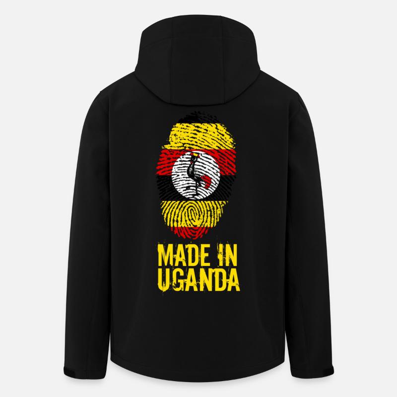 Made In Uganda - Men’s Recycled Softshell Jacket by Stanley/Stella - black