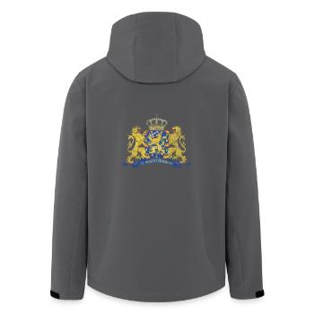 Dutch Coat of Arms Symbol Netherlands - Men’s Recycled Softshell Jacket by Stanley/Stella - black - Back - AI Model Male 185 light (185cm)