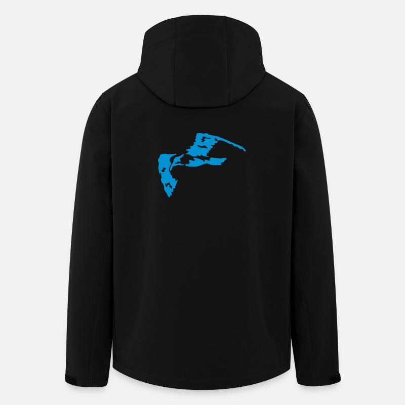 seagull - Men’s Recycled Softshell Jacket by Stanley/Stella - black