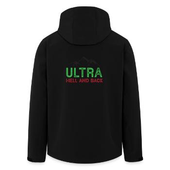 Ultra Running - Enfer et retour - Veste softshell homme en polyester recyclé Stanley/Stella - noir - Dos - AI Model Male 185 light (185cm)