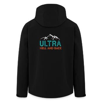 Ultra – Enfer et retour - Veste softshell homme en polyester recyclé Stanley/Stella - noir - Dos - AI Model Male 185 light (185cm)