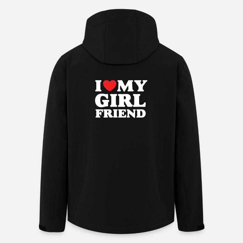 Ich liebe meine Freundin - Recycelte Männer Softshell-Jacke von Stanley/Stella - Schwarz