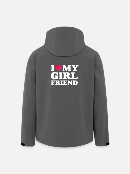 J’aime ma petite amie - Veste softshell homme en polyester recyclé Stanley/Stella - noir