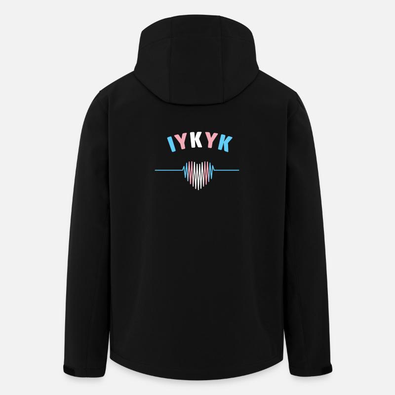 LGBT Pride Month - IYKYK Transgender - Men’s Recycled Softshell Jacket by Stanley/Stella - black