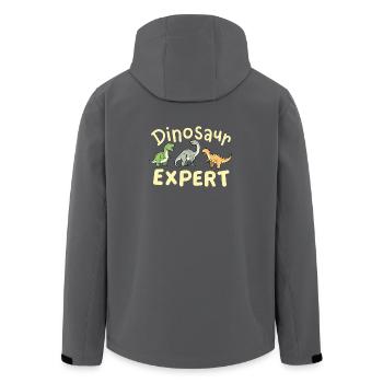 Dinosaurier-Experte zukünftiger Paläontologe - Recycelte Männer Softshell-Jacke von Stanley/Stella - Anthrazit - Hinten - AI Model Male 185 light (185cm)