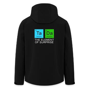 The Element Of Surprise - Men’s Recycled Softshell Jacket by Stanley/Stella - black - Back - AI Model Male 185 light (185cm)