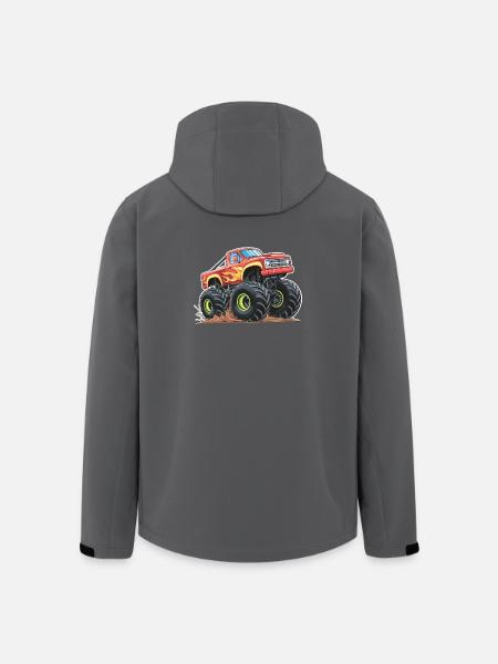 Monster Truck Madness - Men’s Recycled Softshell Jacket by Stanley/Stella - black
