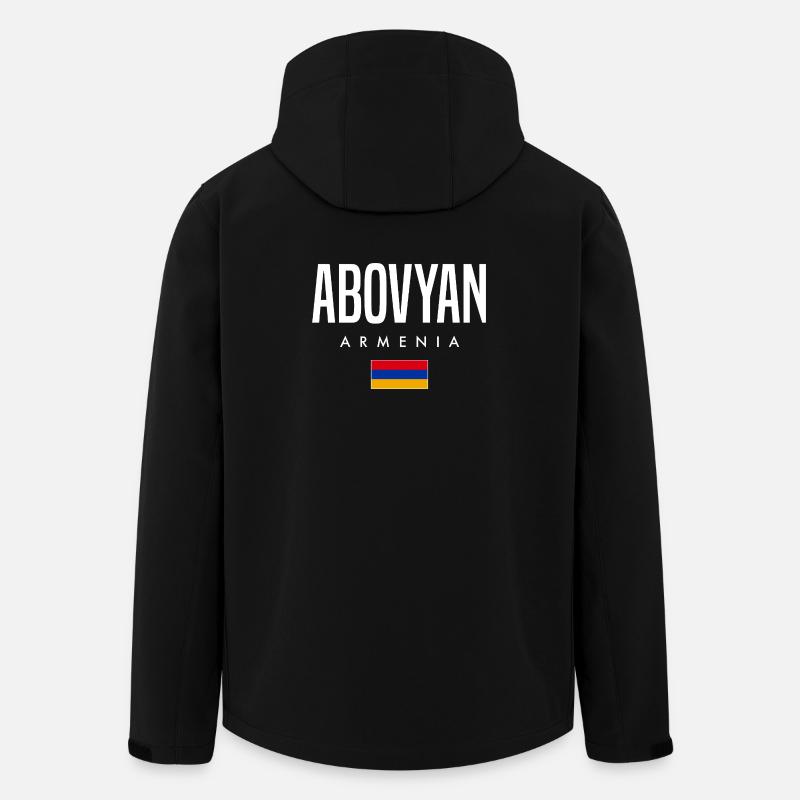 Abovyan Armenien - Recycelte Männer Softshell-Jacke von Stanley/Stella - Schwarz
