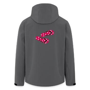 Babouches Toadstool Tongs Points Dots Été - Veste softshell homme en polyester recyclé Stanley/Stella - noir - Dos - AI Model Male 185 light (185cm)