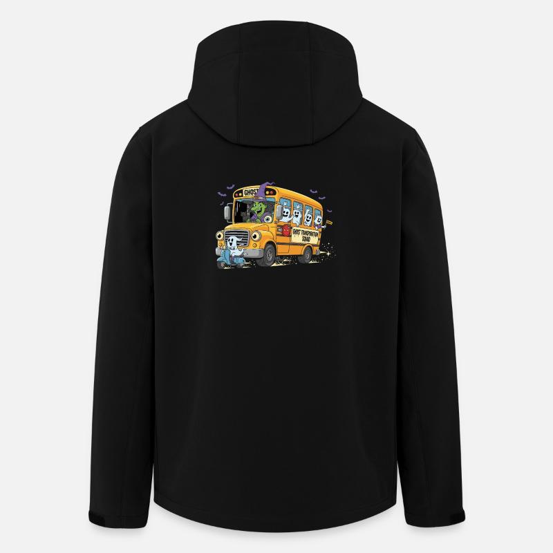 Gruselige Bus-Spuk-Crew - Recycelte Männer Softshell-Jacke von Stanley/Stella - Schwarz