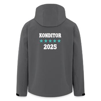 Confectioner 2025 Training Examination Master Trainee - Men’s Recycled Softshell Jacket by Stanley/Stella - anthracite - Back - AI Model Male 185 light (185cm)