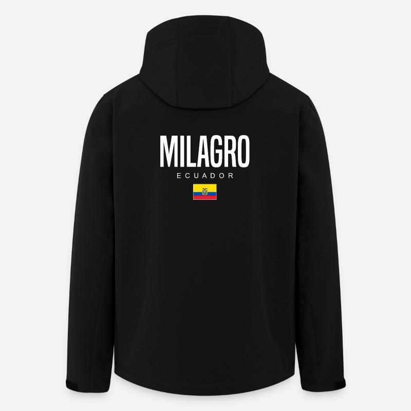 Milagro Équateur Équatorien - Veste softshell homme en polyester recyclé Stanley/Stella - noir