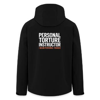 Torture Instructor I Mean Personal Trainer - Men’s Recycled Softshell Jacket by Stanley/Stella - black - Back - AI Model Male 185 light (185cm)