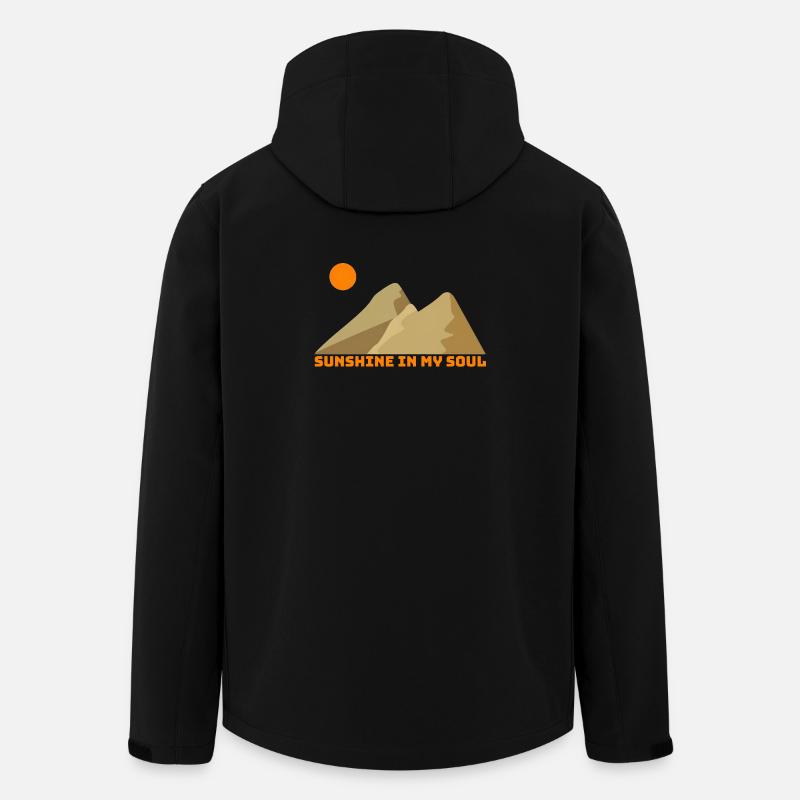 Sunshine soul in the mountains - Men’s Recycled Softshell Jacket by Stanley/Stella - black