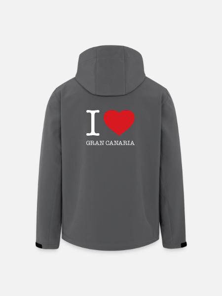 J’adore Gran Canaria - Veste softshell homme en polyester recyclé Stanley/Stella - noir