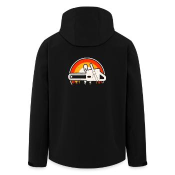  Baumpfleger Holzarbeiter Waldarbeiter Geschenk - Recycelte Männer Softshell-Jacke von Stanley/Stella - Schwarz - Hinten - AI Model Male 185 light (185cm)