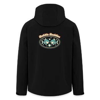 Bubble Buddies - Men’s Recycled Softshell Jacket by Stanley/Stella - black - Back - AI Model Male 185 light (185cm)