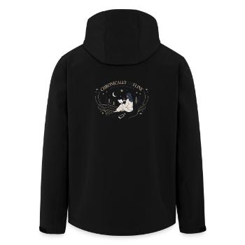 Chronically Offline - Recycelte Männer Softshell-Jacke von Stanley/Stella - Schwarz - Hinten - AI Model Male 185 light (185cm)