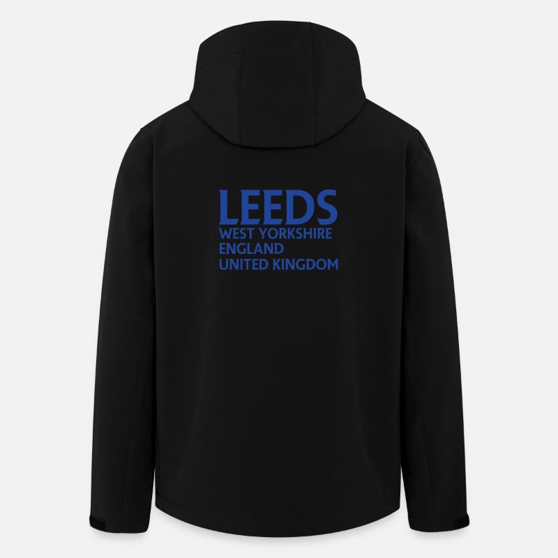 Leeds – England Liedtextdesign - Recycelte Männer Softshell-Jacke von Stanley/Stella - Schwarz