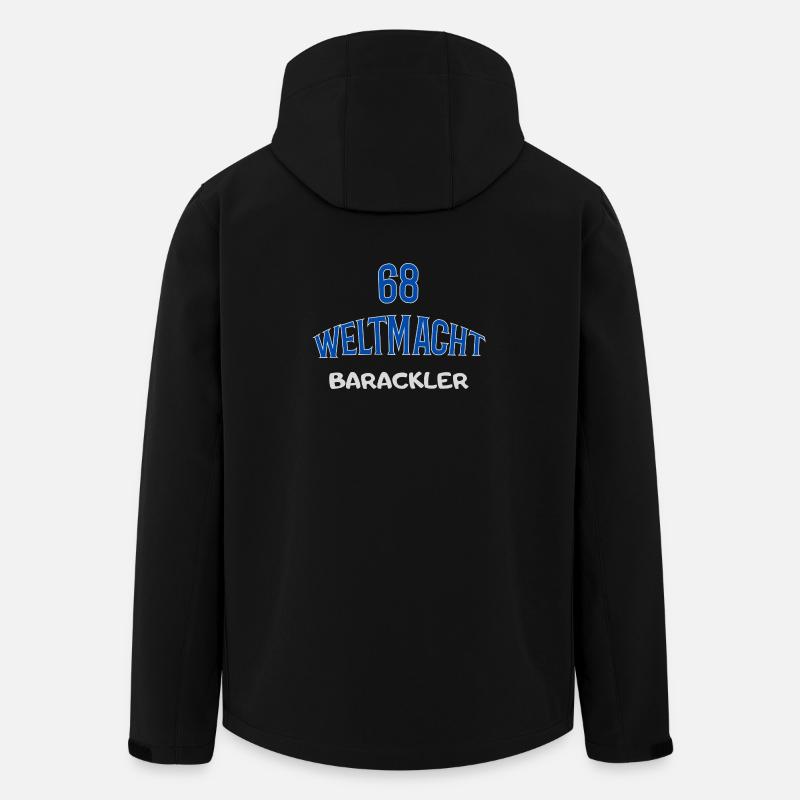 68 Weltmacht Barackler - Recycelte Männer Softshell-Jacke von Stanley/Stella - Schwarz