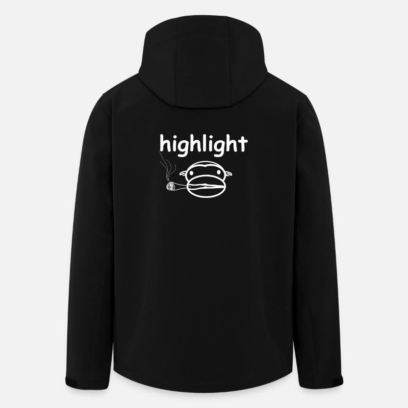 HIGHLIGHT - Recycelte Männer Softshell-Jacke von Stanley/Stella - Schwarz