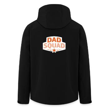 Papa-Squad - Recycelte Männer Softshell-Jacke von Stanley/Stella - Schwarz - Hinten - AI Model Male 185 light (185cm)