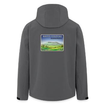 Monte Vautour - Veste softshell homme en polyester recyclé Stanley/Stella - charbon - Dos - AI Model Male 185 light (185cm)