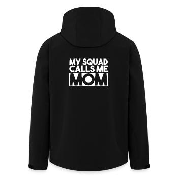 Mein Trupp nennt mich Bruder Slogan Typografie - Recycelte Männer Softshell-Jacke von Stanley/Stella - Schwarz - Hinten - AI Model Male 185 light (185cm)