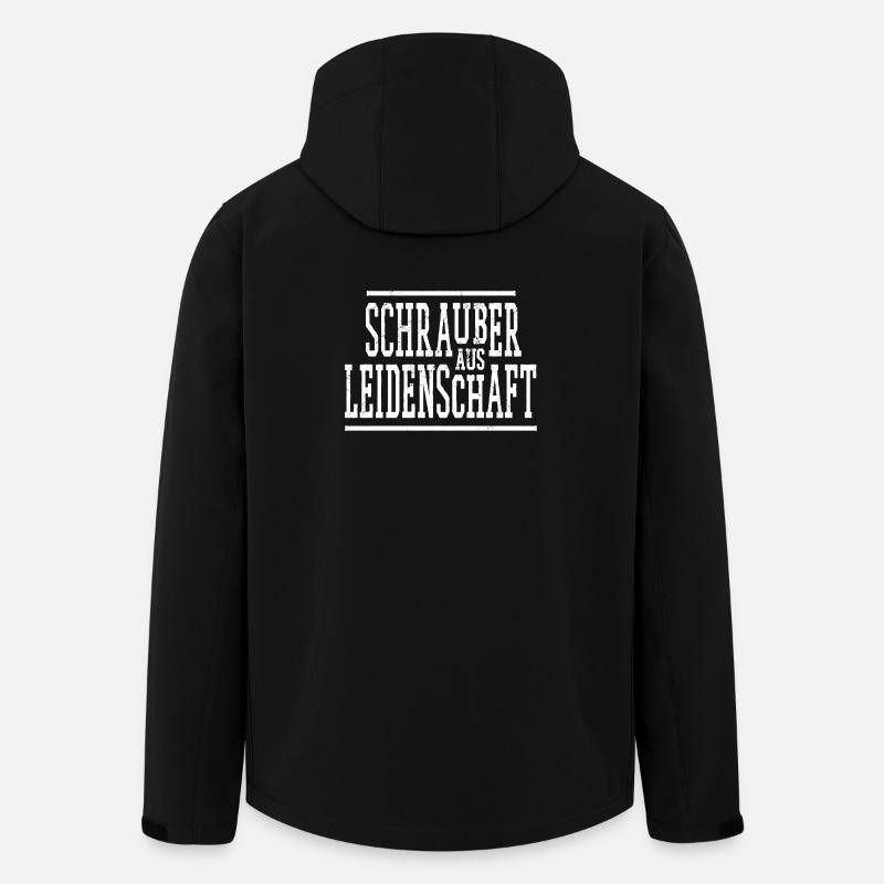 Profi Schrauber - Recycelte Männer Softshell-Jacke von Stanley/Stella - Schwarz