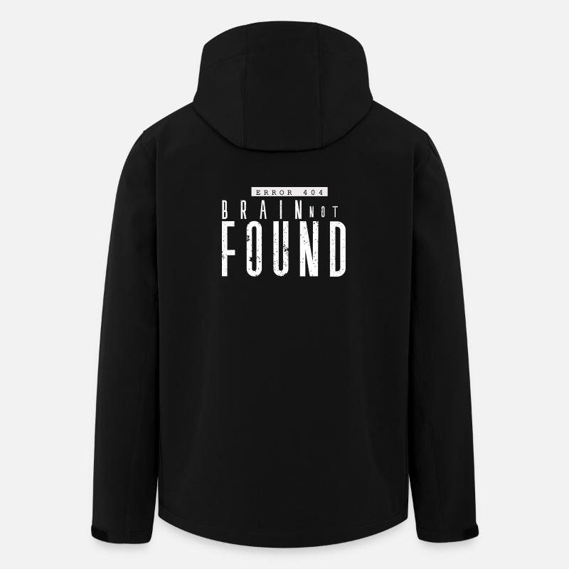 Error 404 Lost Brain - Men’s Recycled Softshell Jacket by Stanley/Stella - black