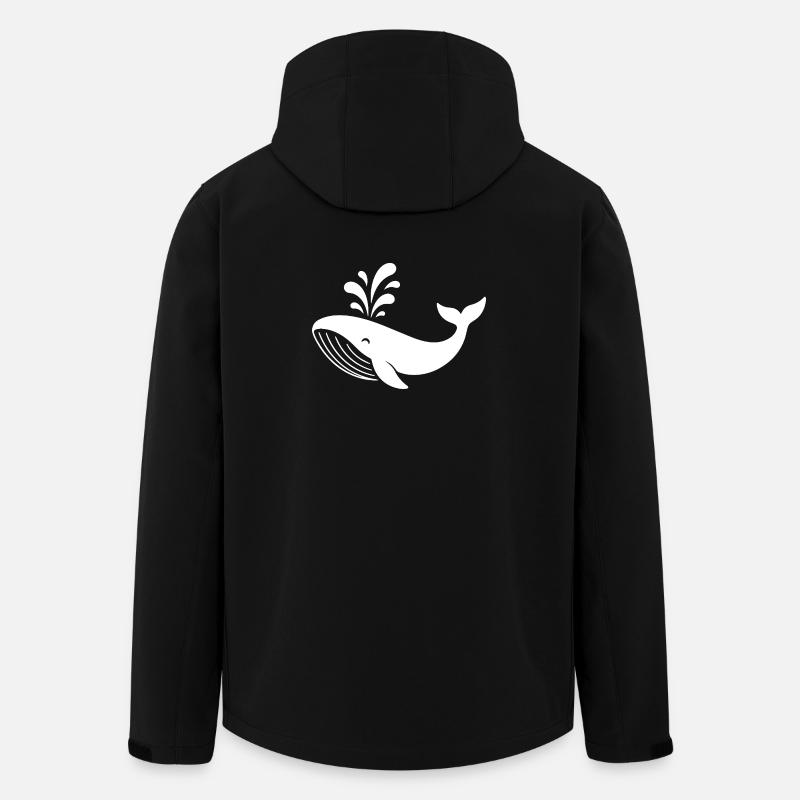 baleine - Veste softshell homme en polyester recyclé Stanley/Stella - noir