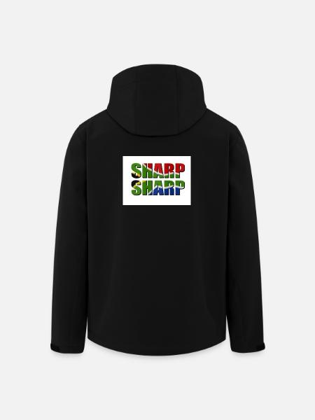 Sharp sharp - Men’s Recycled Softshell Jacket by Stanley/Stella - black